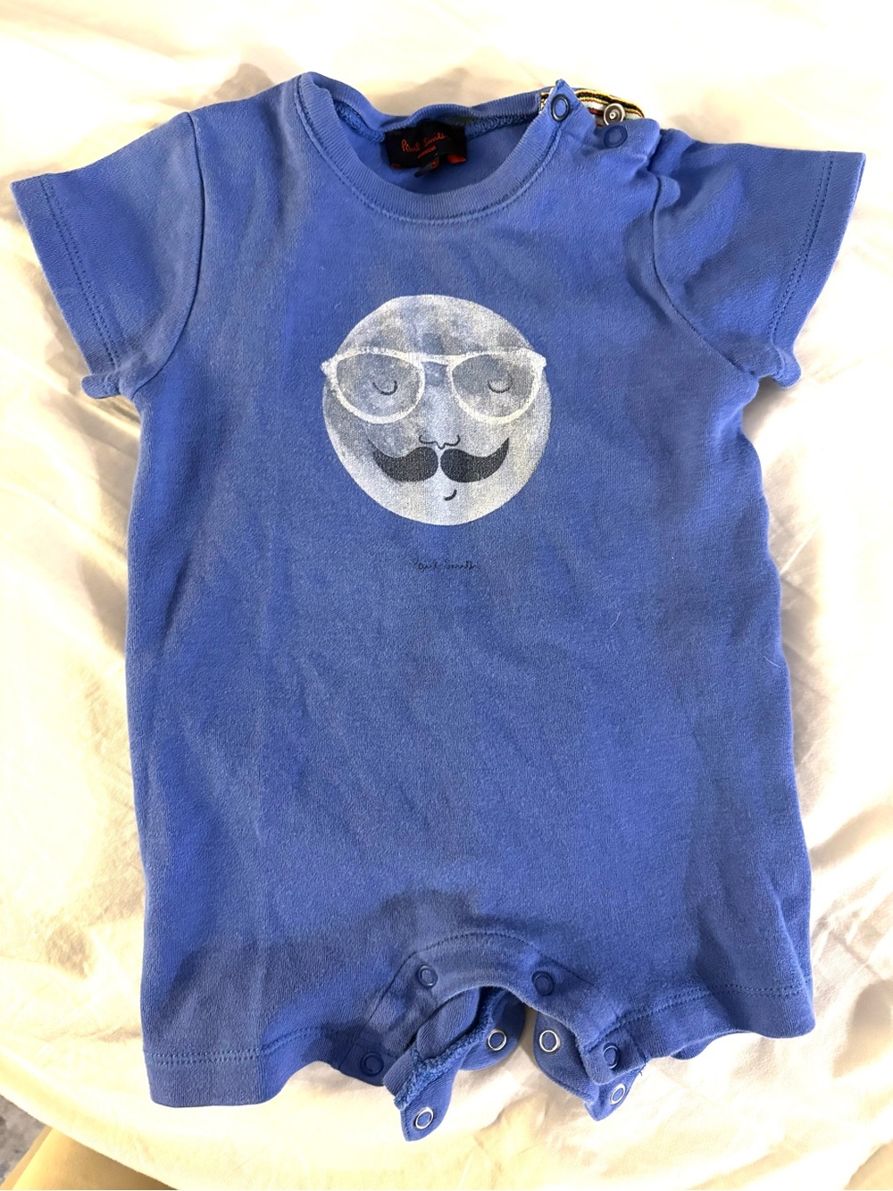 Paul Smith Baby One-Piece Romper with Moon Print